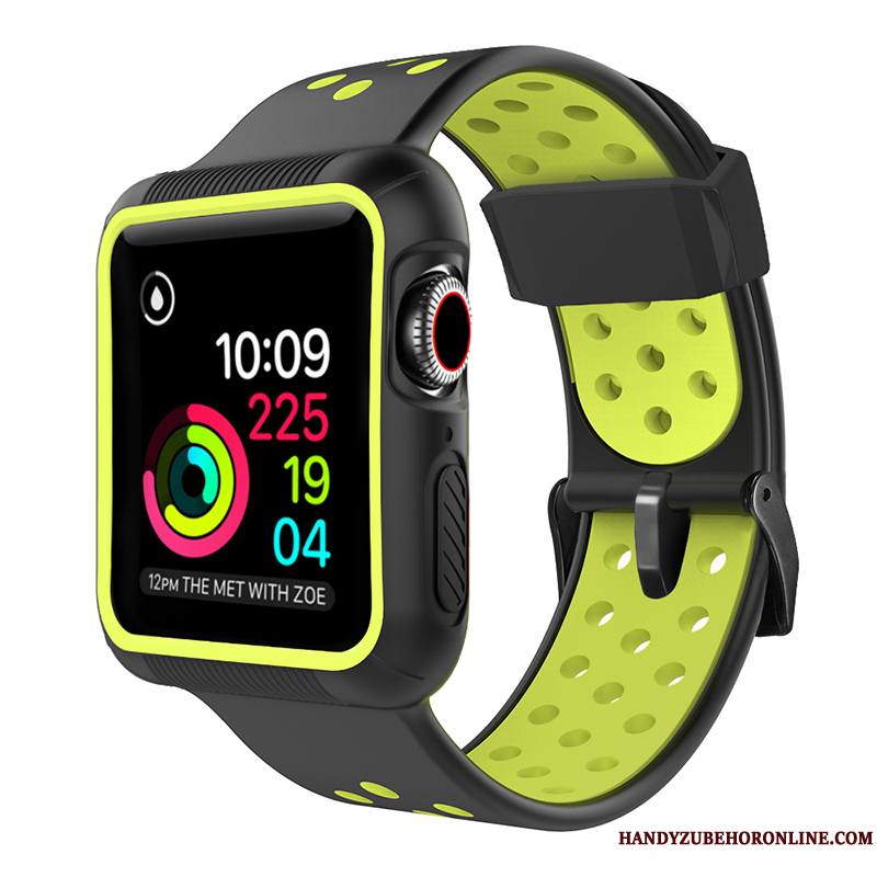 Apple Watch Series 5 Silicone Sport Coque Protection Rouge