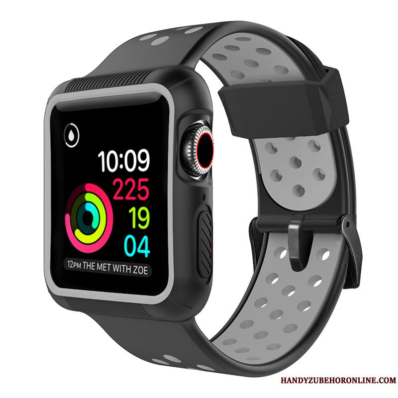 Apple Watch Series 5 Silicone Sport Coque Protection Rouge