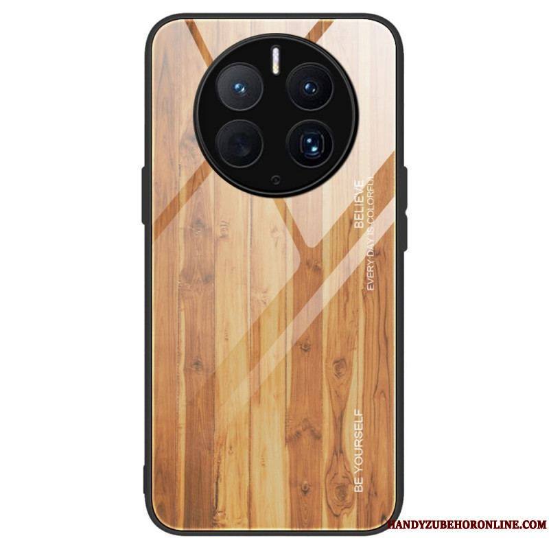 Coque Huawei Mate 50 Pro Verre Trempé Design Bois