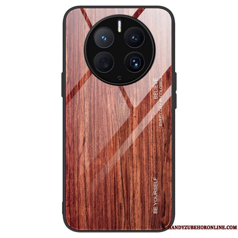 Coque Huawei Mate 50 Pro Verre Trempé Design Bois