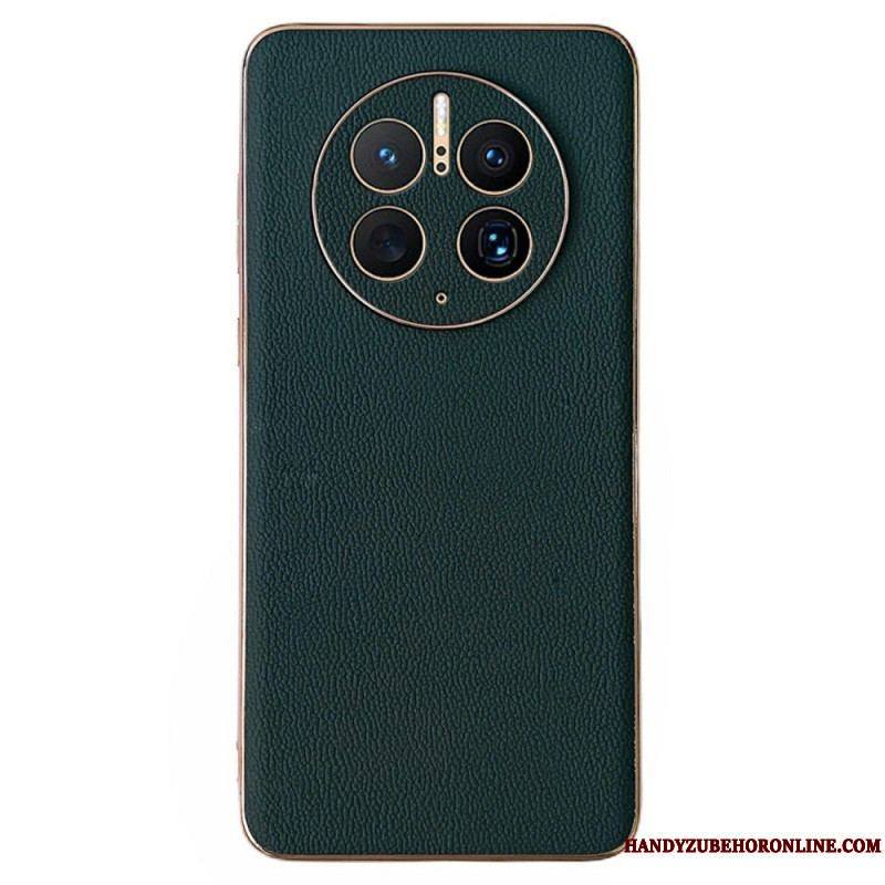 Coque Huawei Mate 50 Pro Véritable Cuir Élégance