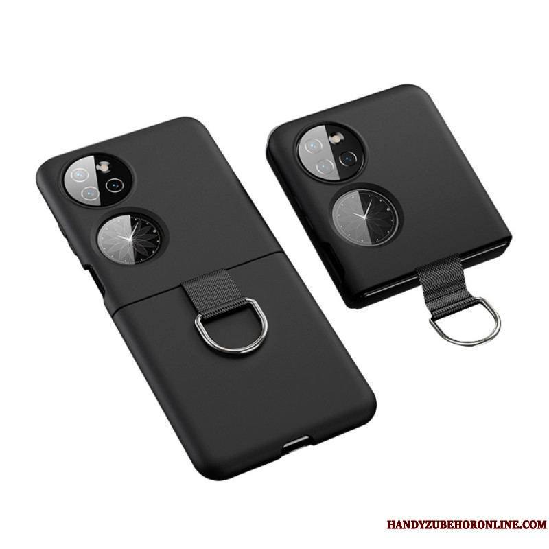 Coque Huawei P50 Pocket Anneau en Métal
