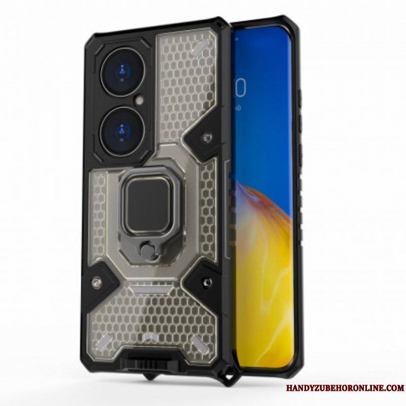 Coque Huawei P50 Pro Hybride Résistante Style Nid d'Abeille