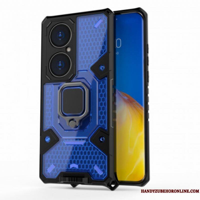 Coque Huawei P50 Pro Hybride Résistante Style Nid d'Abeille