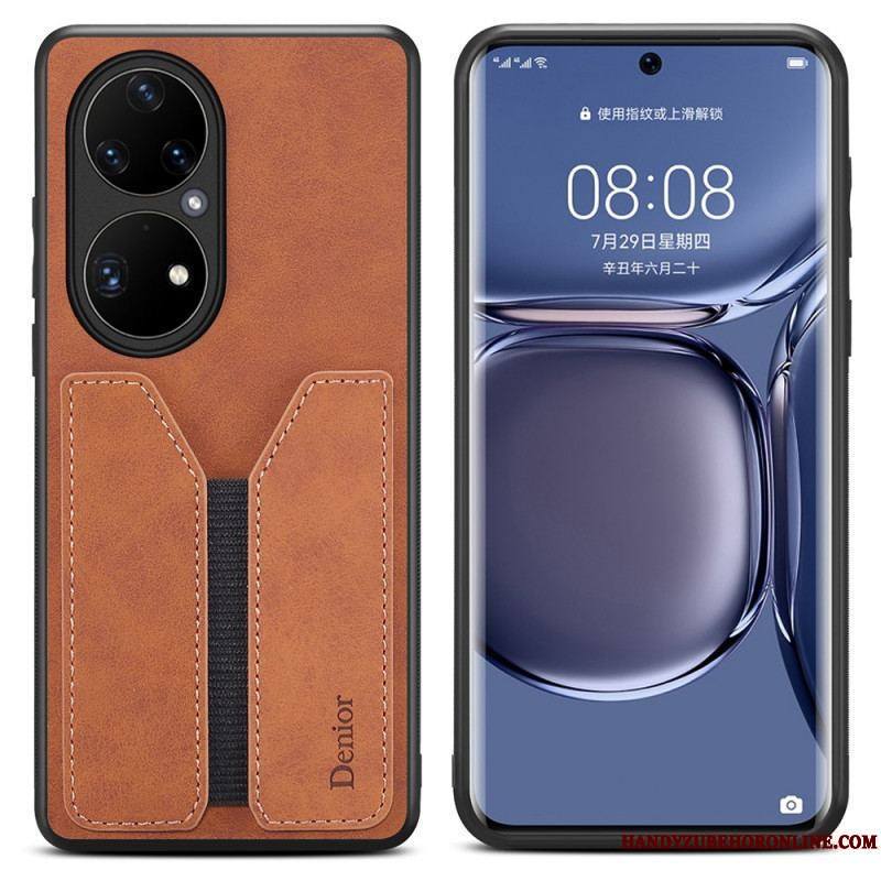 Coque Huawei P50 Pro Porte Cartes Élastique Denior