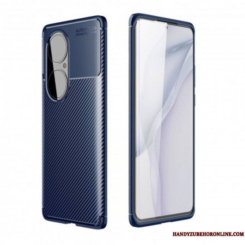 Coque Huawei P50 ProTexture Fibre Carbone Flexible