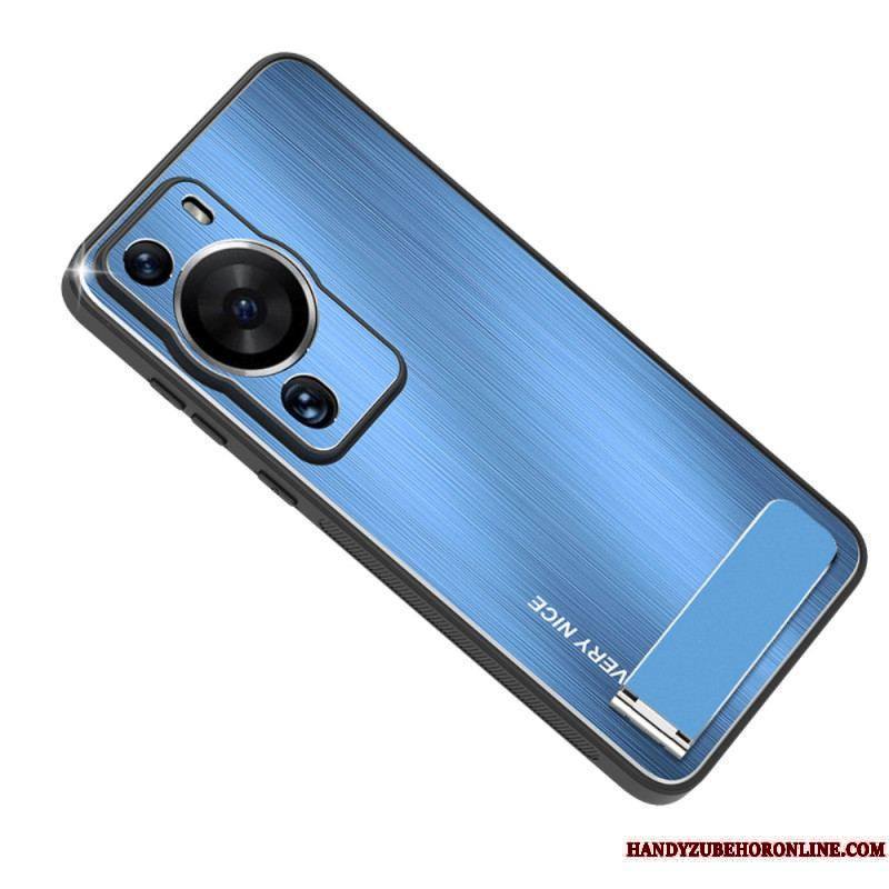 Coque Huawei P60 Pro Aluminium Brossé avec Support