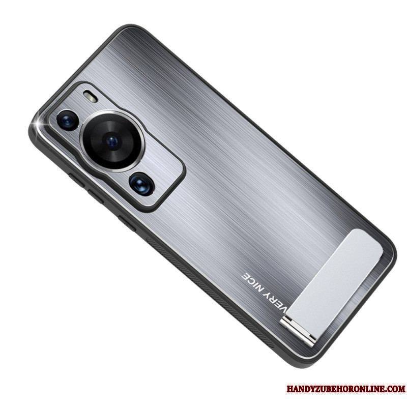 Coque Huawei P60 Pro Aluminium Brossé avec Support