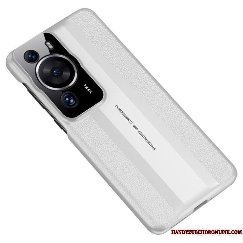 Coque Huawei P60 Pro Cuir Véritable