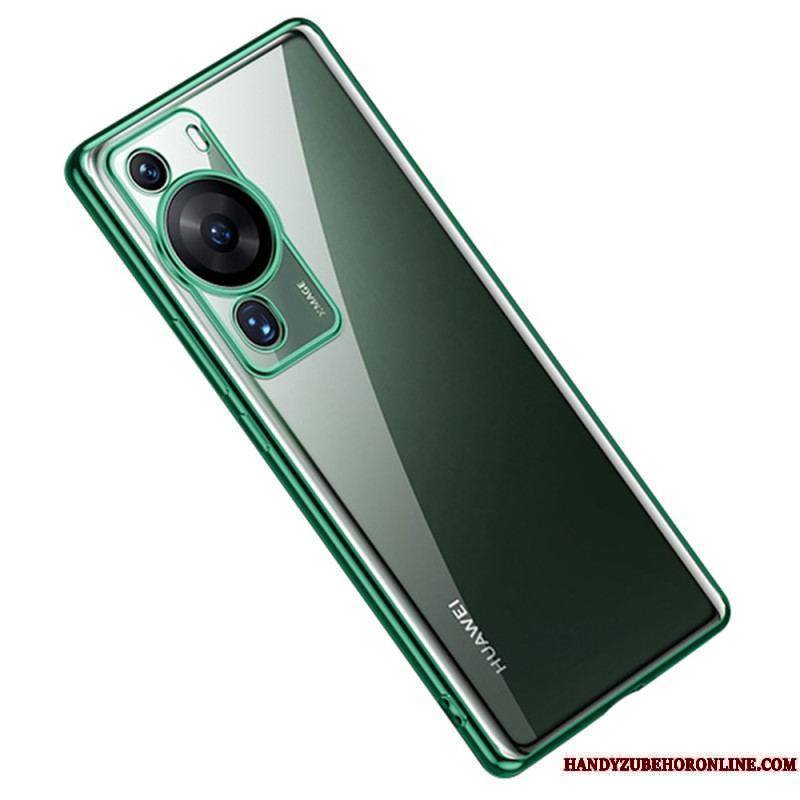 Coque Huawei P60 Pro Transparente Rebords Style Métal SULADA