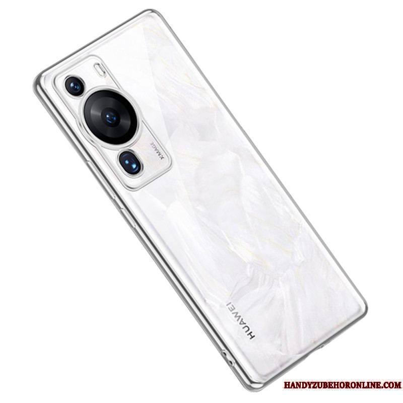 Coque Huawei P60 Pro Transparente Rebords Style Métal SULADA