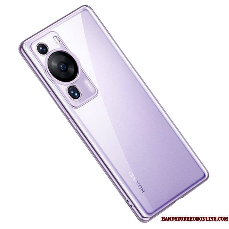 Coque Huawei P60 Pro Transparente Rebords Style Métal SULADA