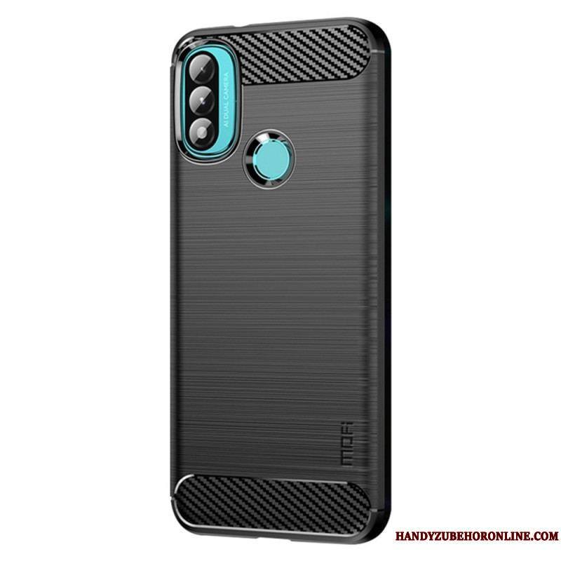 Coque Moto E40 / E30 / E20 Fibre Carbone Brossée MOFI