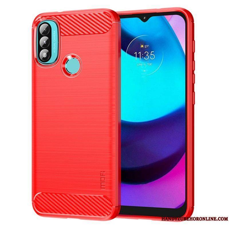 Coque Moto E40 / E30 / E20 Fibre Carbone Brossée MOFI