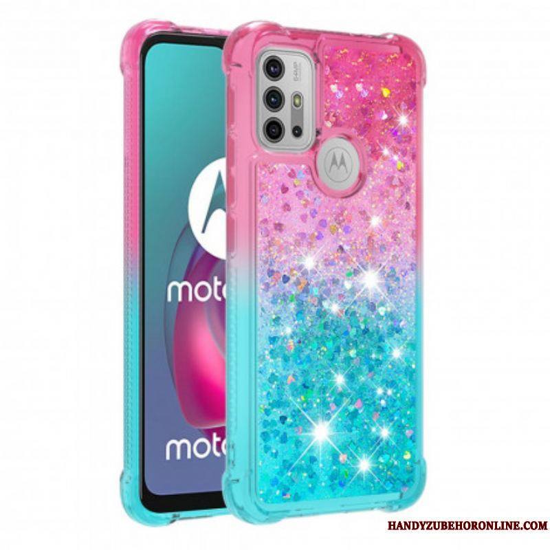 Coque Moto G30 / Moto G10 Paillettes Colors