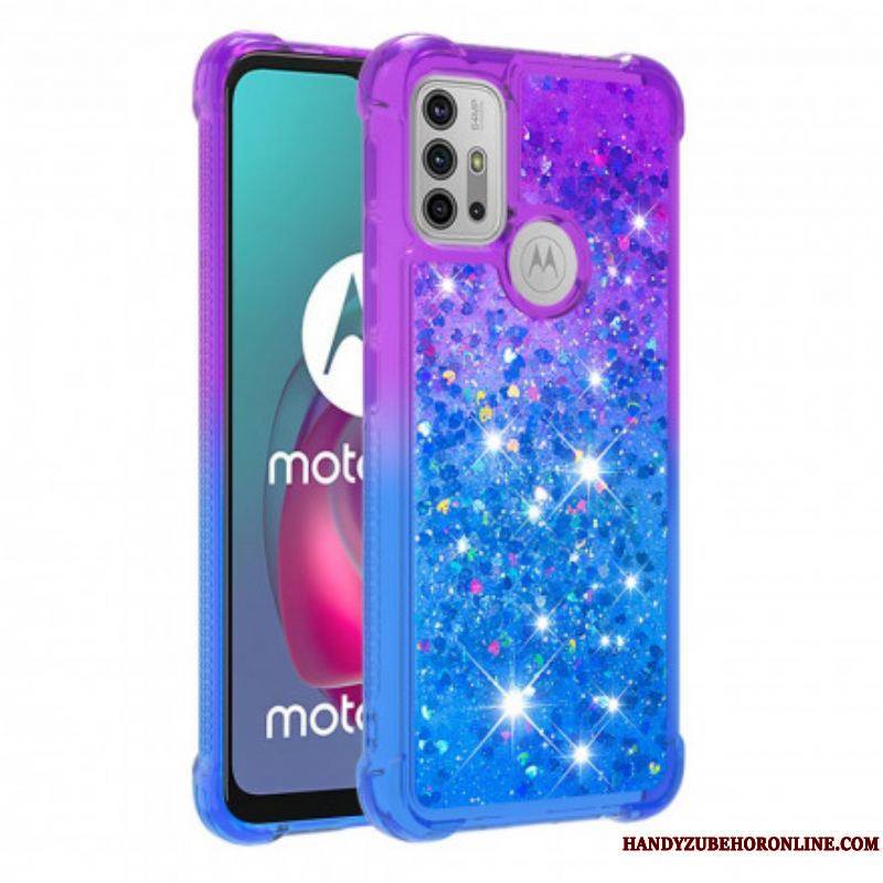 Coque Moto G30 / Moto G10 Paillettes Colors