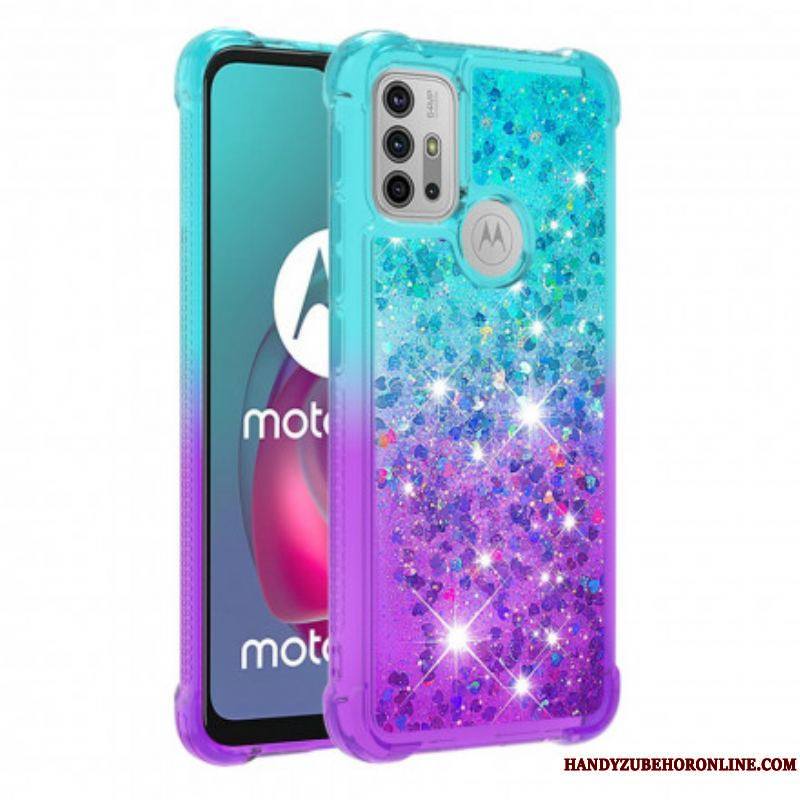 Coque Moto G30 / Moto G10 Paillettes Colors