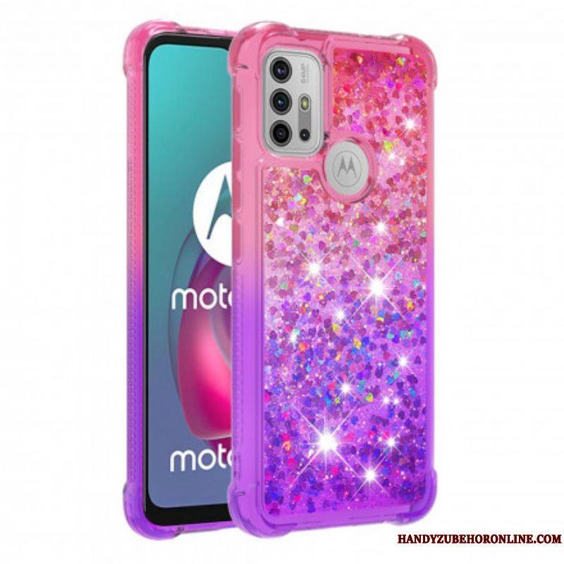 Coque Moto G30 / Moto G10 Paillettes Colors