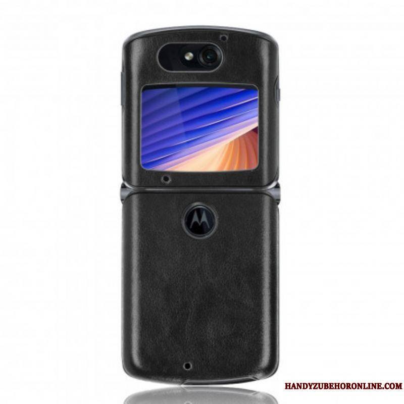 Coque Motorola Razr 5G Simili Cuir Litchi