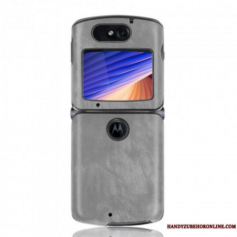 Coque Motorola Razr 5G Simili Cuir Litchi