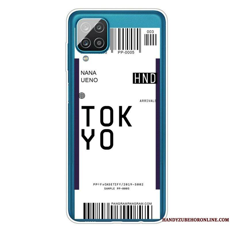 Coque Samsung Galaxy A12 / M12 Boarding Pass to Tokyo