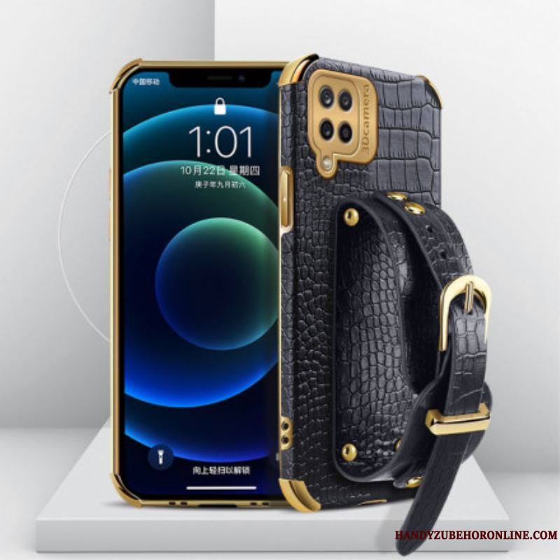 Coque Samsung Galaxy A12 / M12 Croco Bracelet