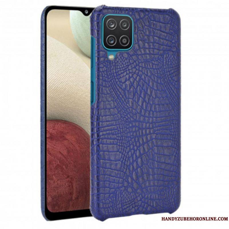 Coque Samsung Galaxy A12 / M12 Effet Peau de Crocodile