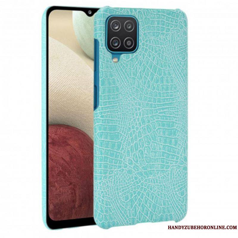 Coque Samsung Galaxy A12 / M12 Effet Peau de Crocodile