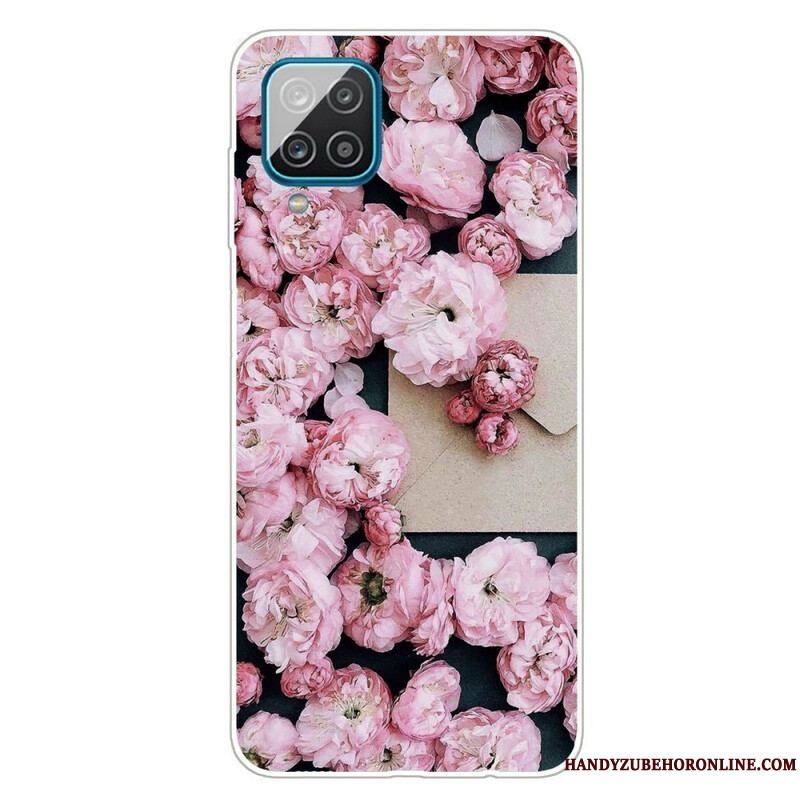 Coque Samsung Galaxy A12 / M12 Fleurs Intenses