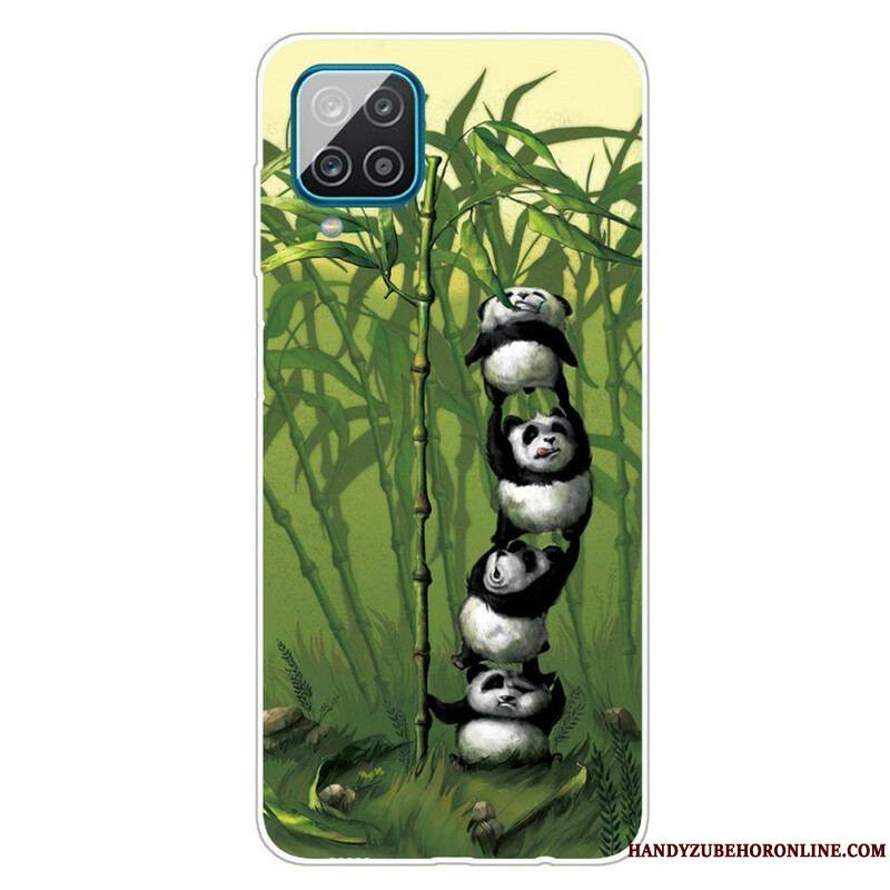 Coque Samsung Galaxy A12 / M12 Tas de Pandas