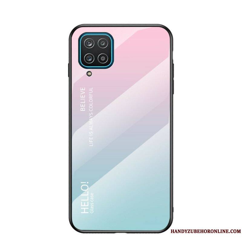 Coque Samsung Galaxy A12 / M12 Verre Trempé Hello