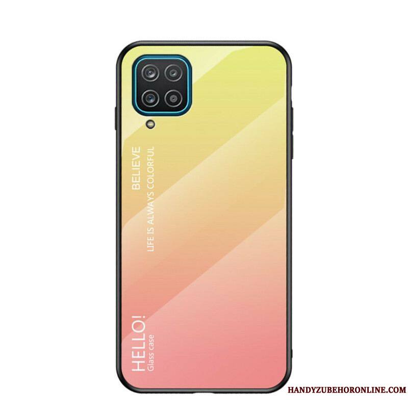 Coque Samsung Galaxy A12 / M12 Verre Trempé Hello