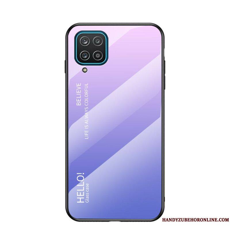 Coque Samsung Galaxy A12 / M12 Verre Trempé Hello