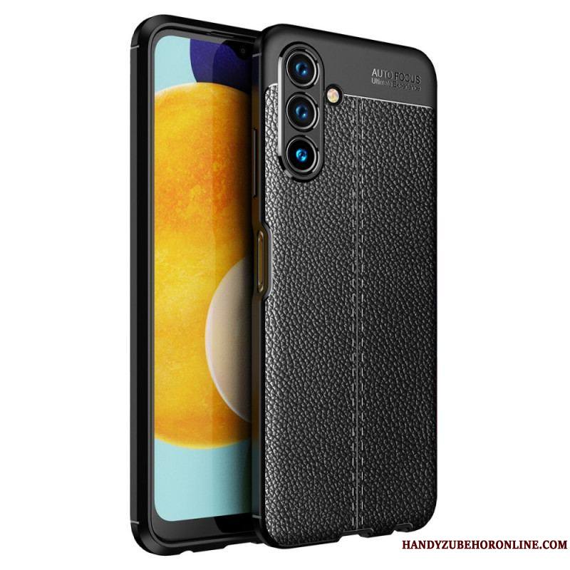 Coque Samsung Galaxy A13 5G / A04s Effet Cuir Litchi Double Line