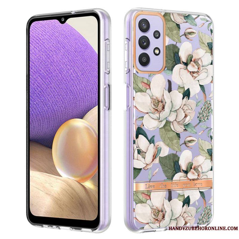 Coque Samsung Galaxy A13 Transparente Florale