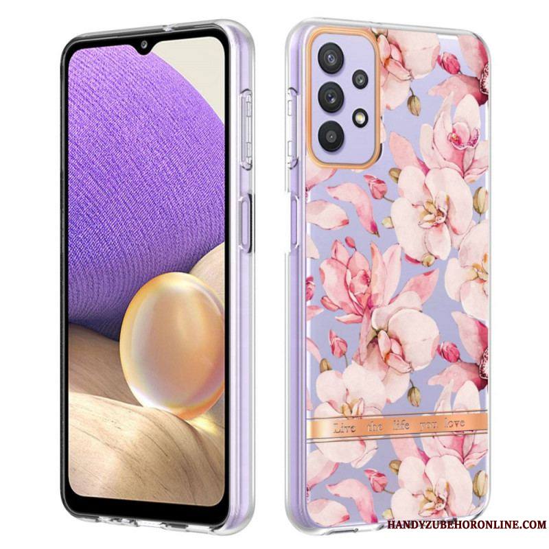 Coque Samsung Galaxy A13 Transparente Florale