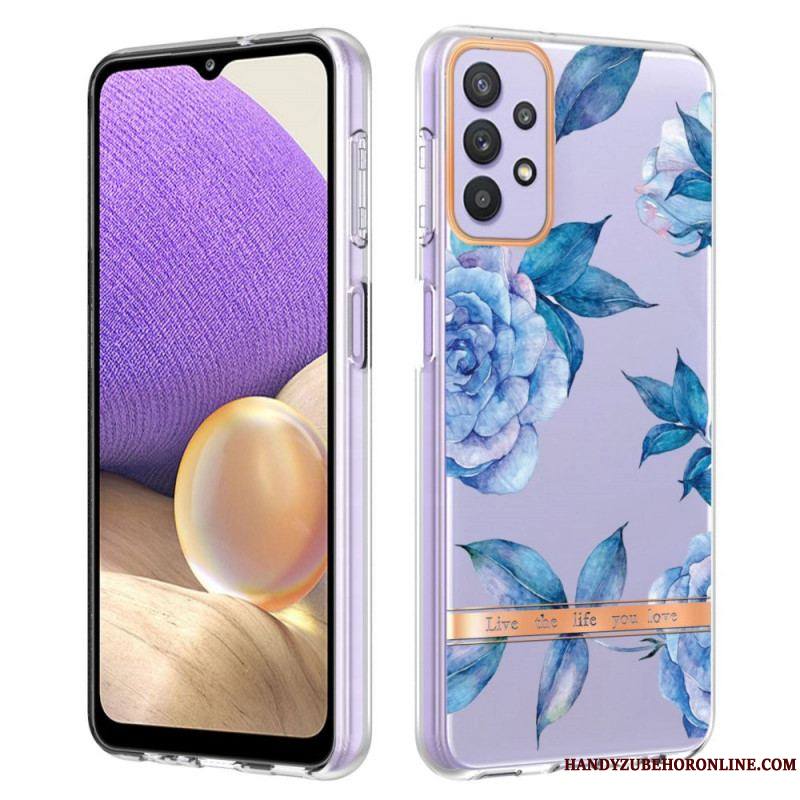 Coque Samsung Galaxy A13 Transparente Florale