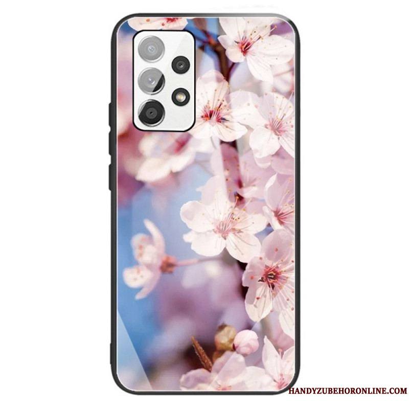 Coque Samsung Galaxy A13 Verre Trempé Fleurs