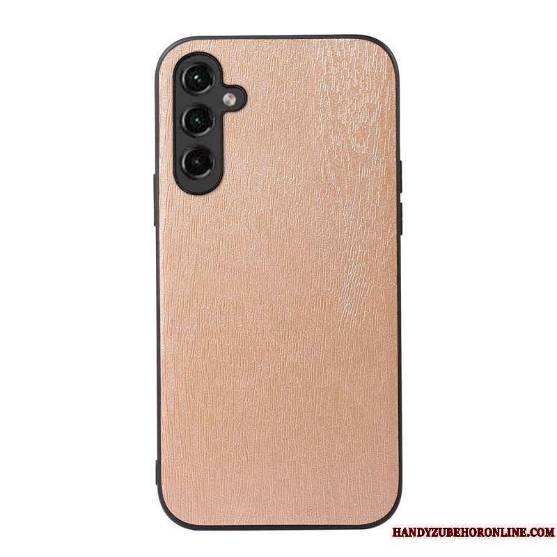 Coque Samsung Galaxy A14 5G / A14 Simili Cuir Effet Bois