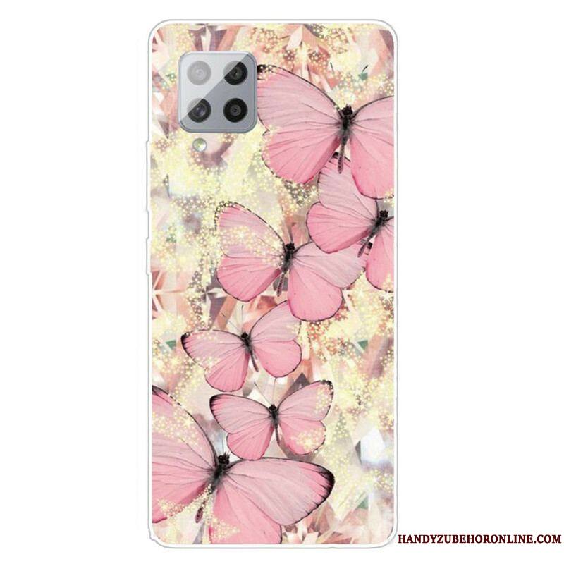 Coque Samsung Galaxy A42 5G Papillons Papillons