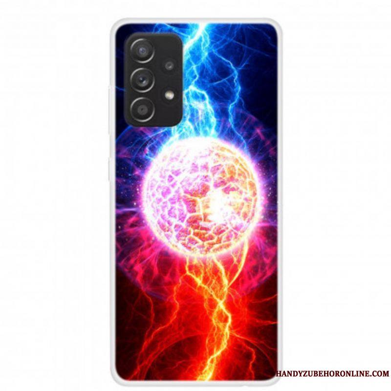 Coque Samsung Galaxy A52 4G / A52 5G / A52s 5G Silicone Planètes en feu