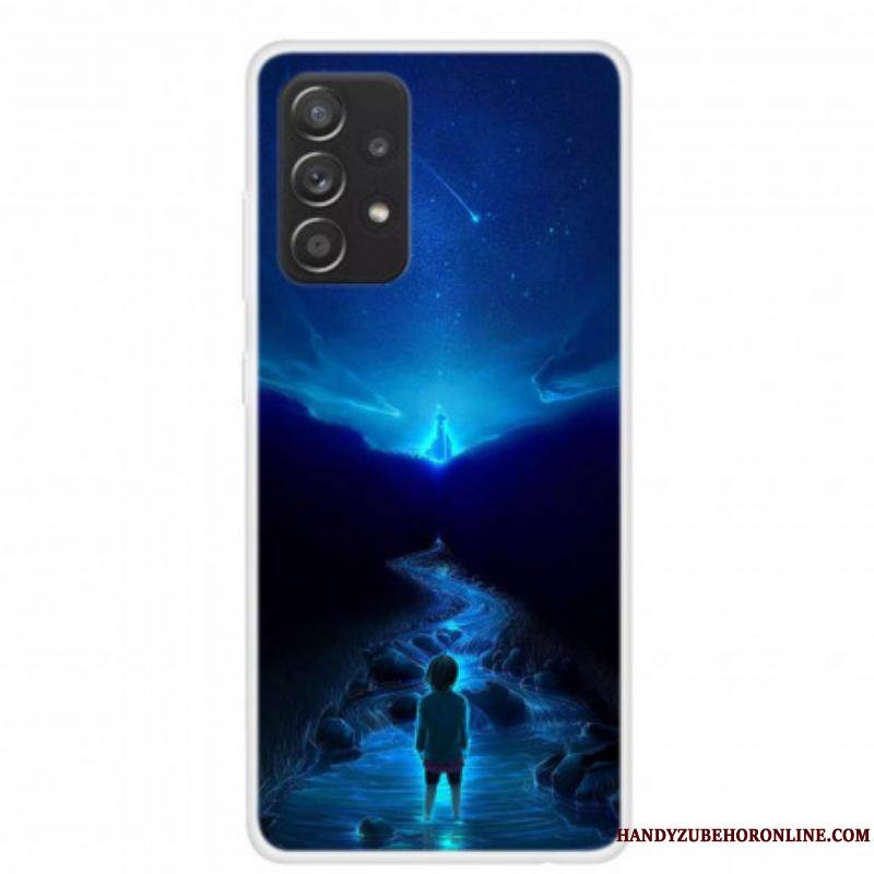 Coque Samsung Galaxy A52 4G / A52 5G / A52s 5G Silicone Rêves de Planètes