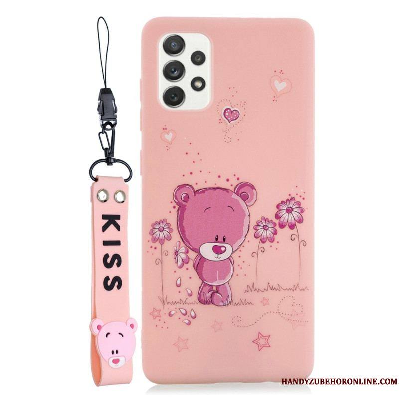 Coque Samsung Galaxy A53 5G Cartoon avec Lanière