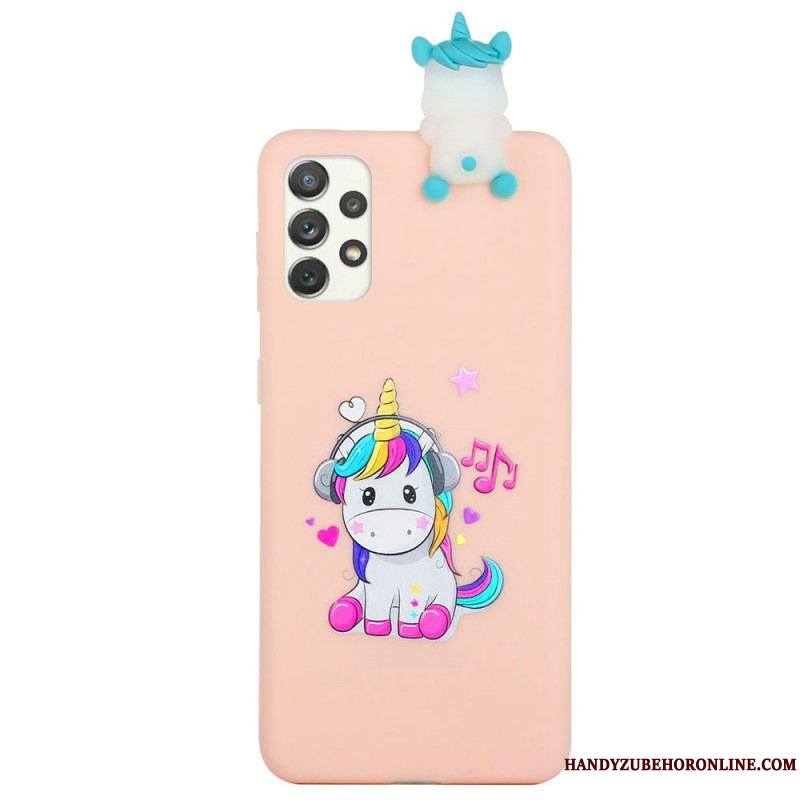 Coque Samsung Galaxy A53 5G Licorne Fun 3D