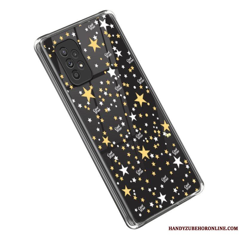 Coque Samsung Galaxy A53 5G Transparente Étoiles / Coeurs