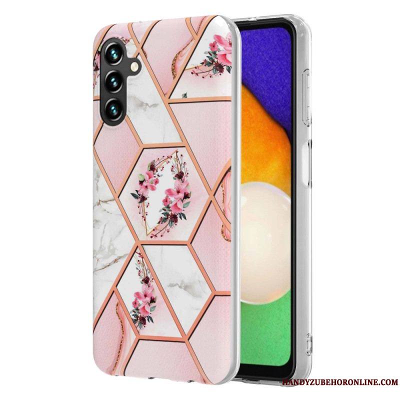 Coque Samsung Galaxy A54 5G Marbrée Florale