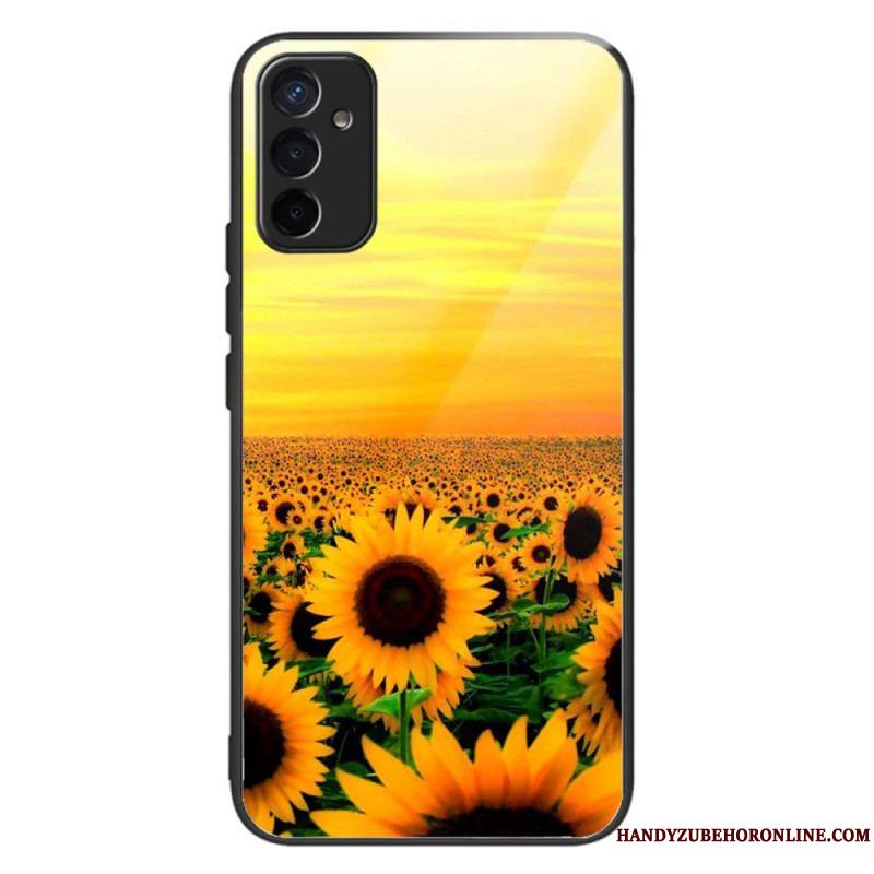 Coque Samsung Galaxy M13 Verre Trempé Variation Tournesols