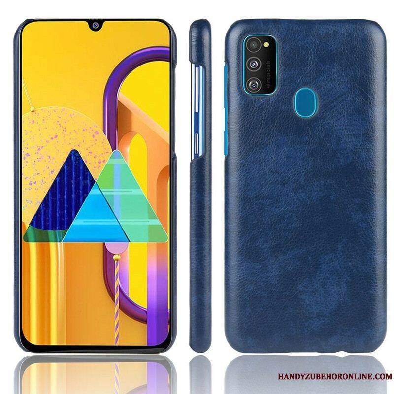 Coque Samsung Galaxy M21 Effet Cuir Litchi