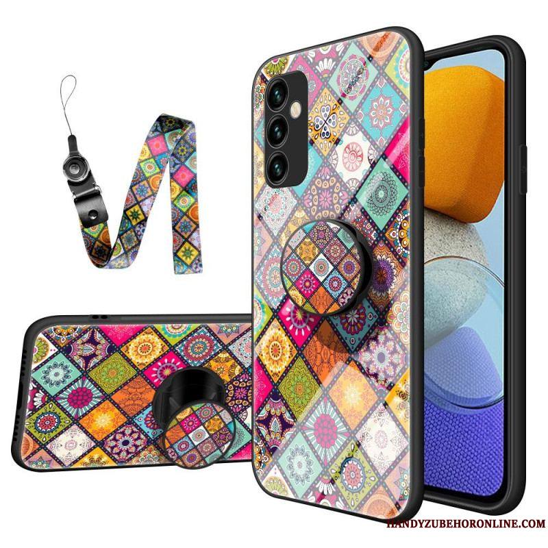 Coque Samsung Galaxy M23 5G Support Magnétique Patchwork