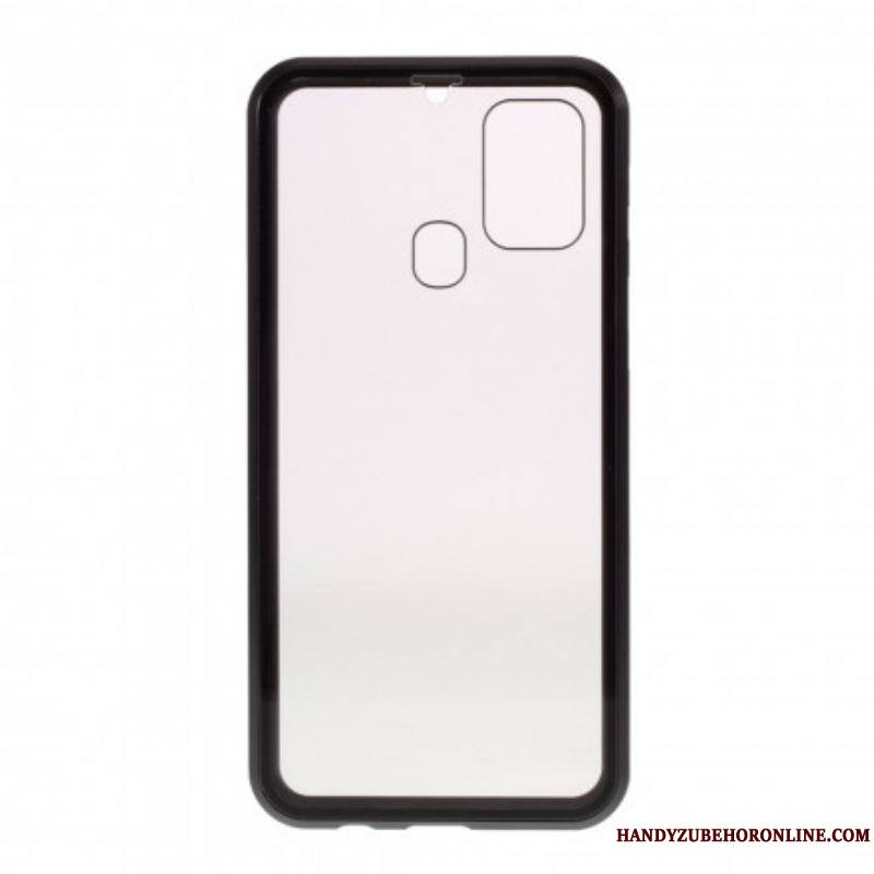 Coque Samsung Galaxy M31 Rebords Métal et Verre Trempé